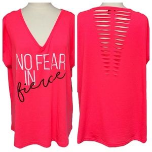 Material Girl Active No Fear in Fierce Cutout Top